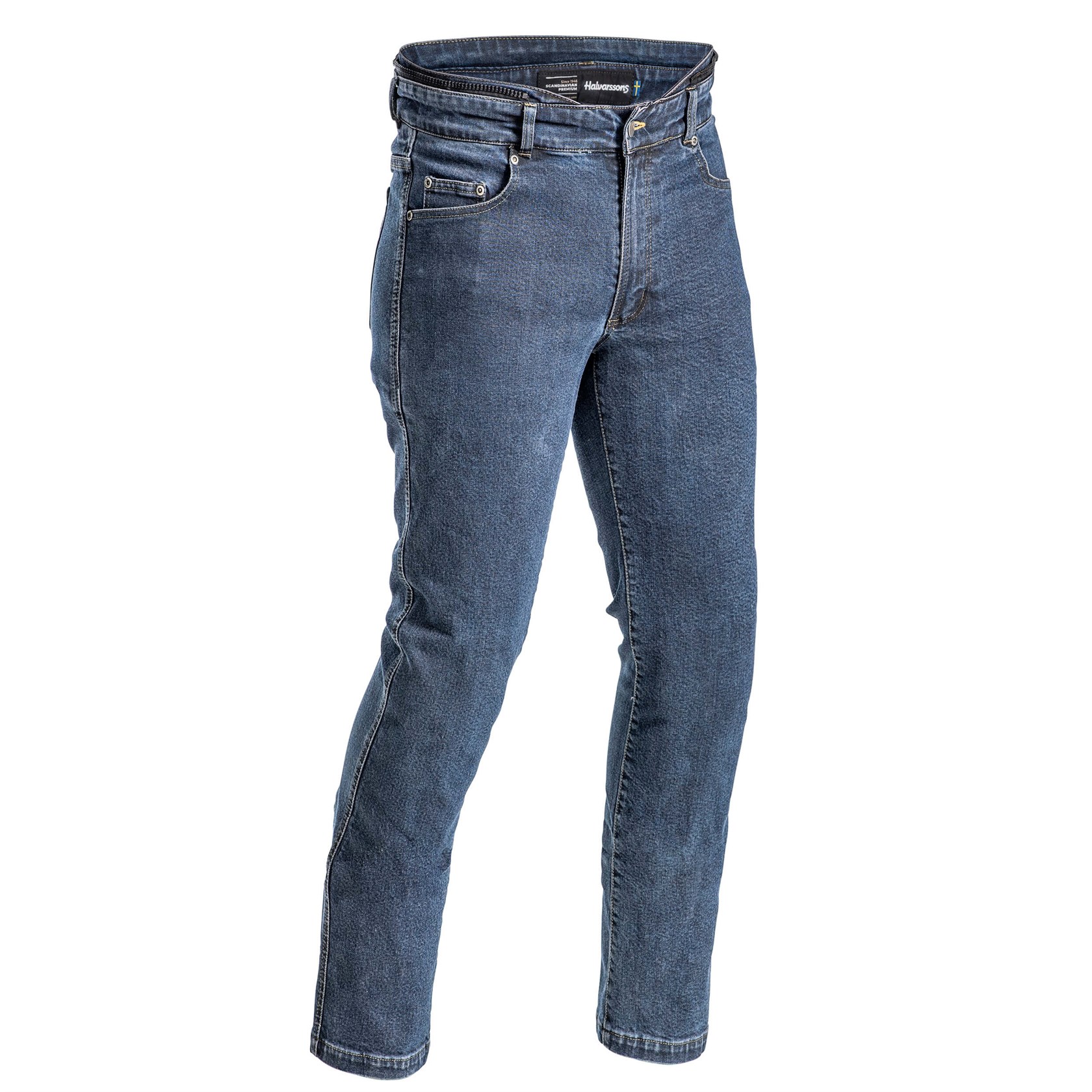 Men's Dark Blue Waterproof Membrane Relaxed Stretch Jeans