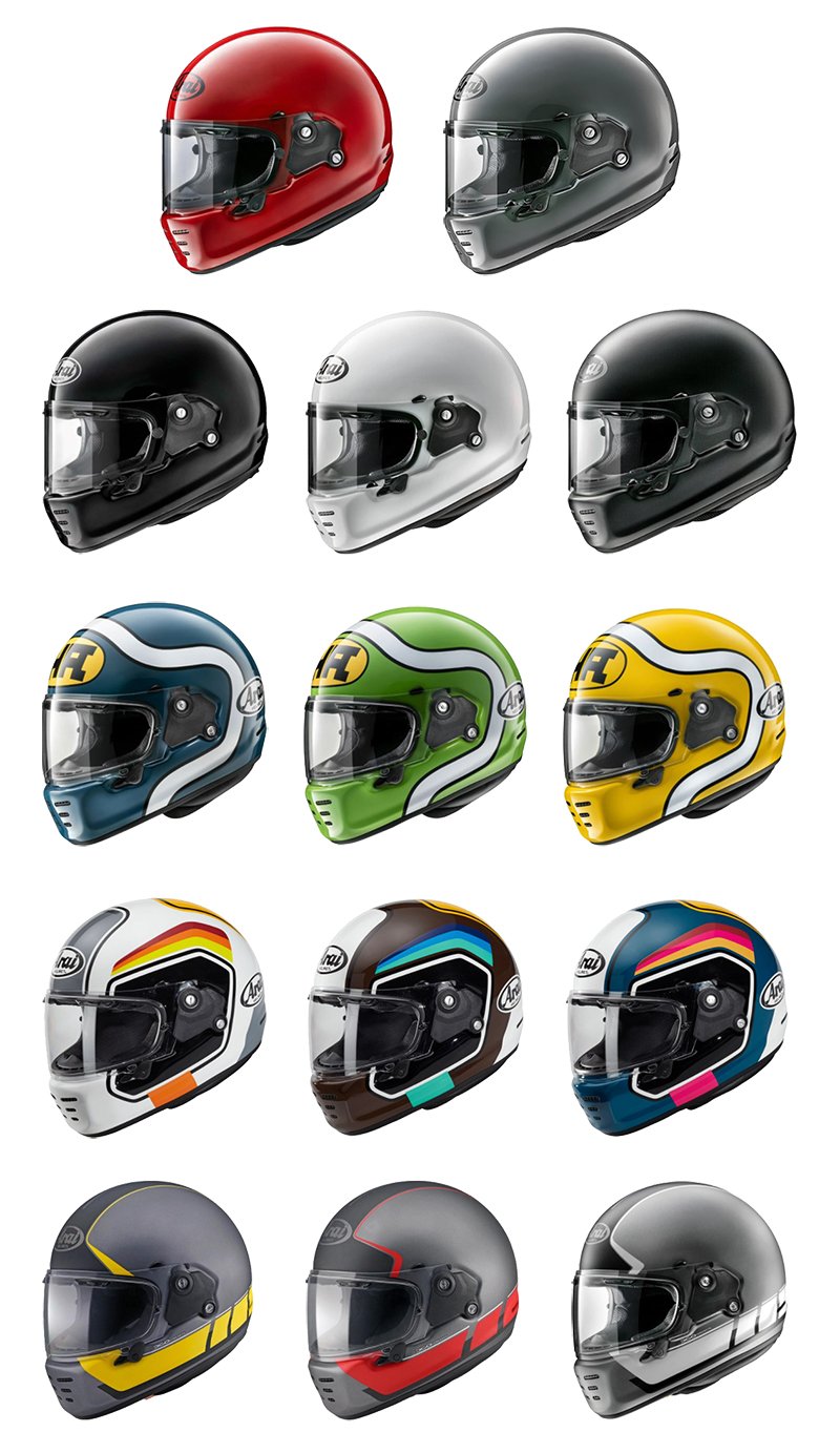 Arai Rapide helmet colours