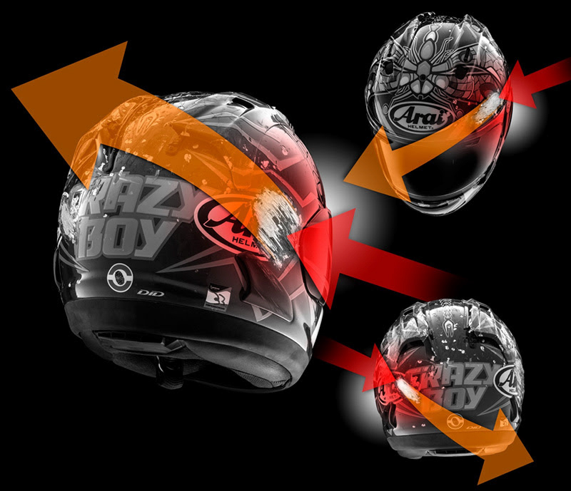 Arai-tour-x5-glancing-off