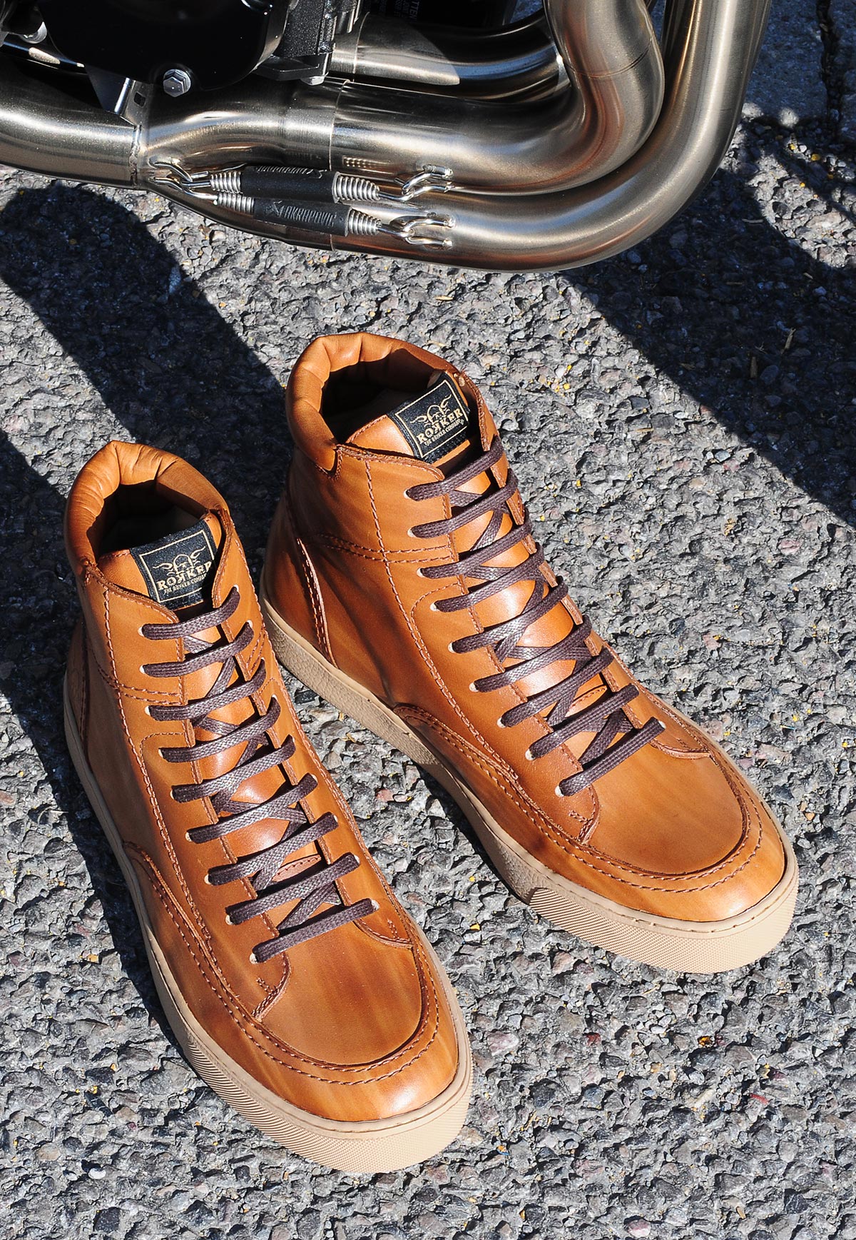 Rokker City Sneaker light brown lifestyle