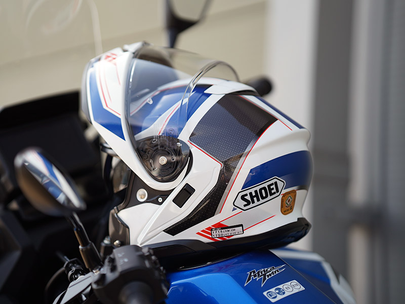 honda shoei helmet L / White/Blue/Red Glossy The SHOEI X Shoei NXR2 Sheen TC1 Full