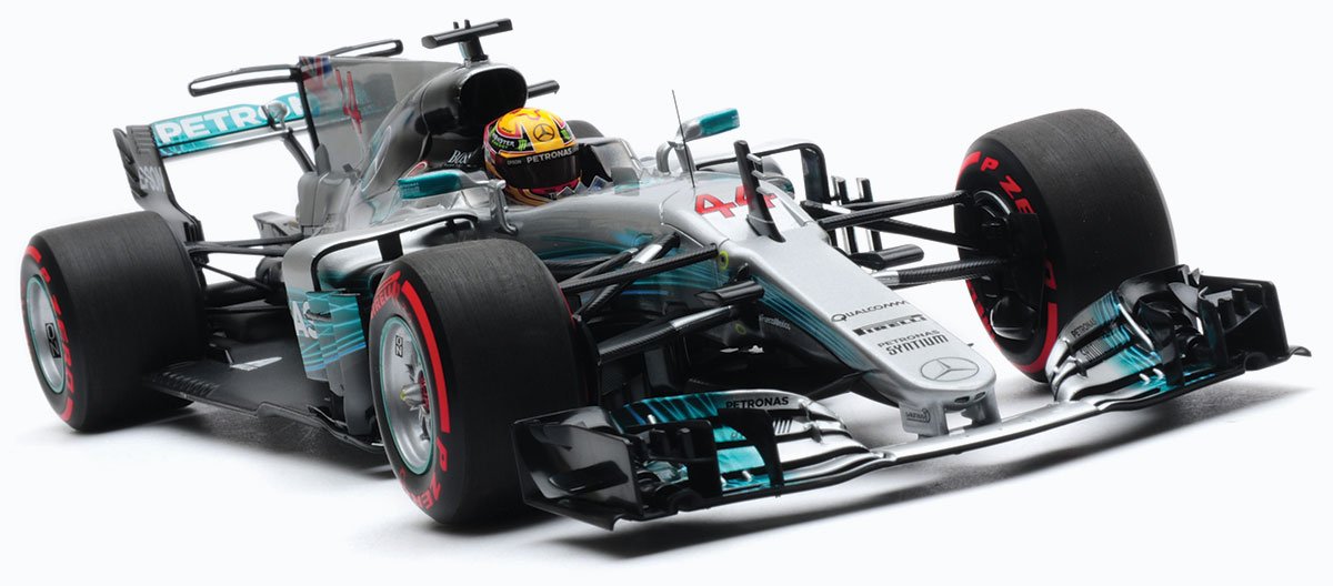Minichamps 1:18 Hamilton 2017 Mercedes Mexico Diecast Model