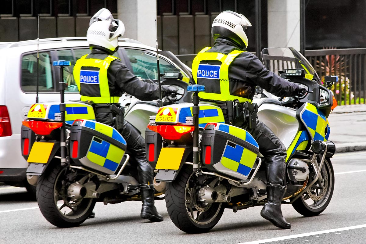 Police motorcycle gloves