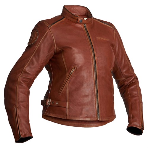 Halvarssons Nyvall ladies leather jacket in cognac
